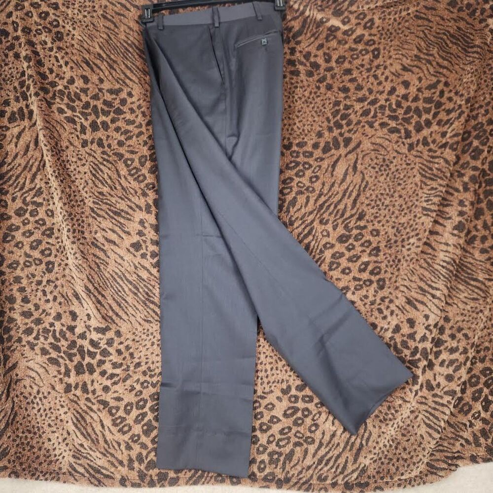 Zignone Jerry Lacy Men's Super 100% Wool Dress Pant Size 34R Made in Italy